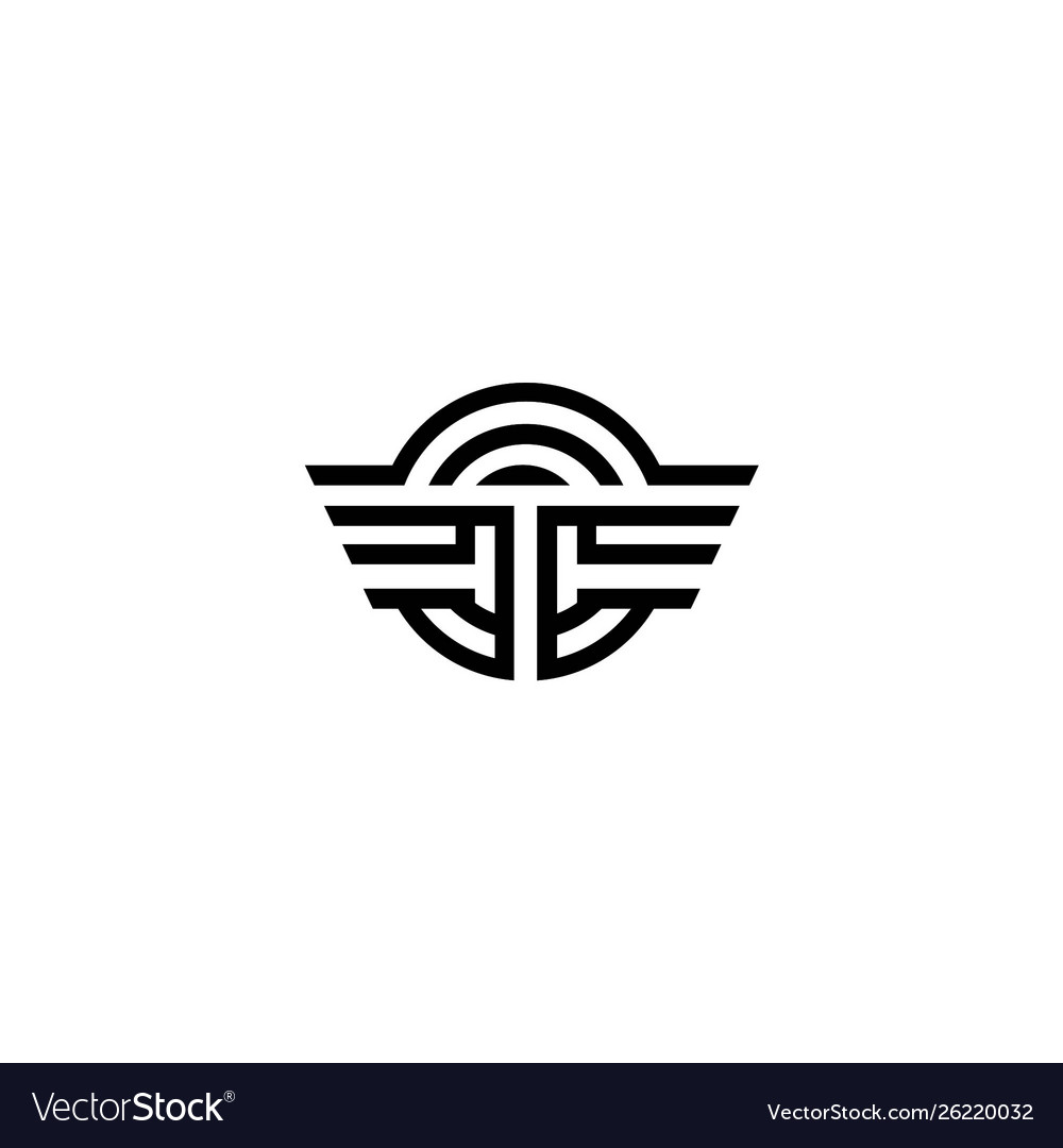 Initial logo template Royalty Free Vector Image