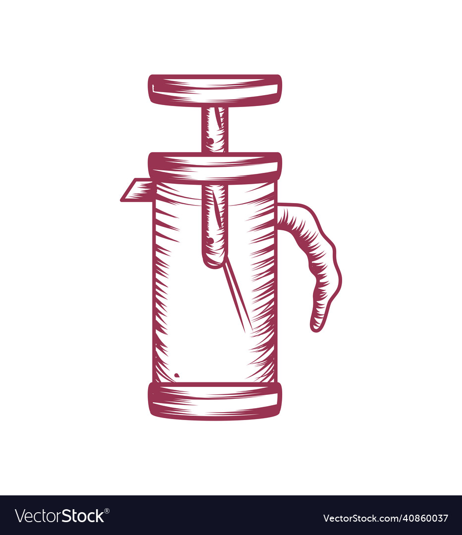 coffee-in-french-press-royalty-free-vector-image