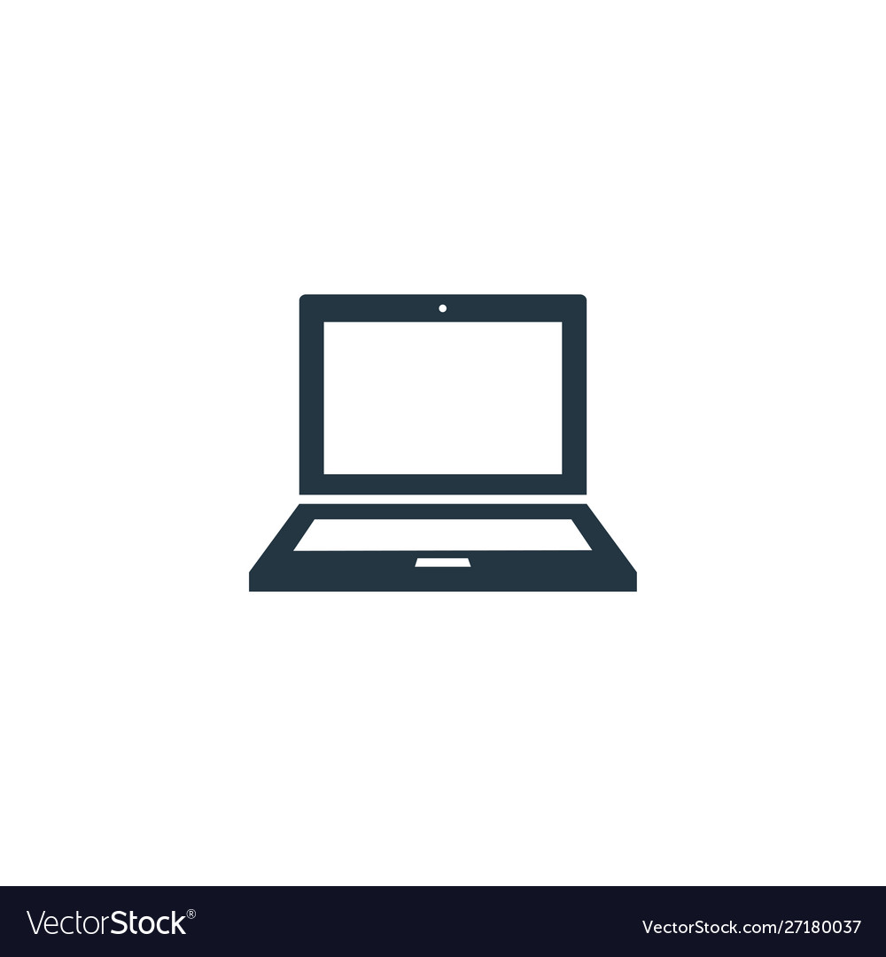 Laptop icon simple element for web Royalty Free Vector Image