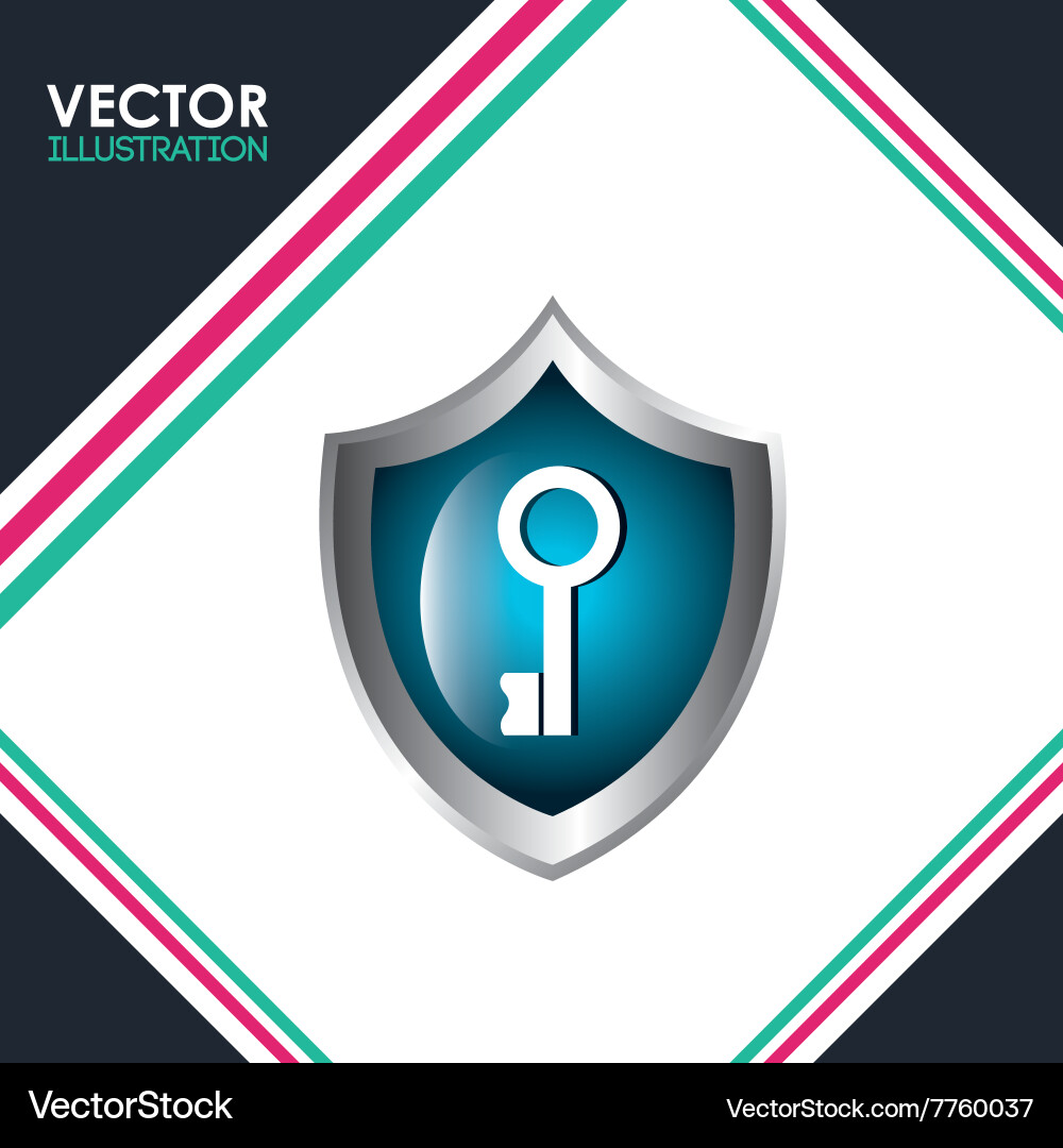 Security system design Royalty Free Vector Image