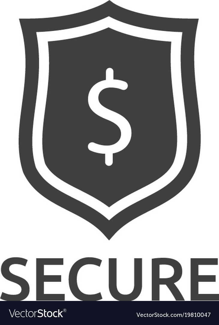 Dollar shield icon money security protection Vector Image