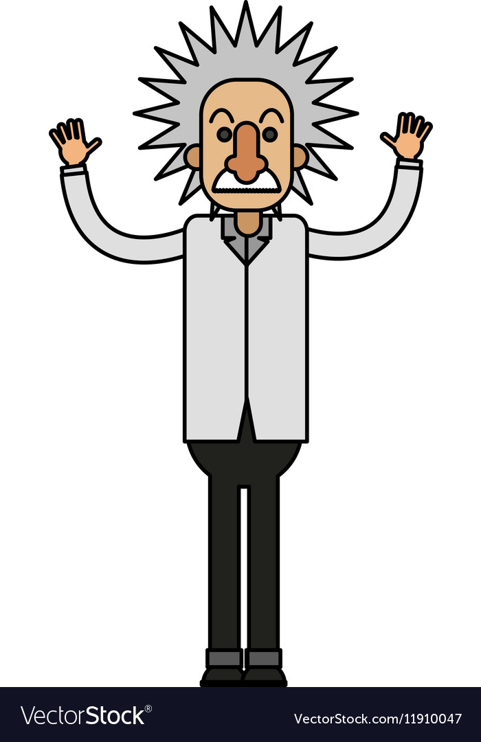 Isolated einstein design Royalty Free Vector Image