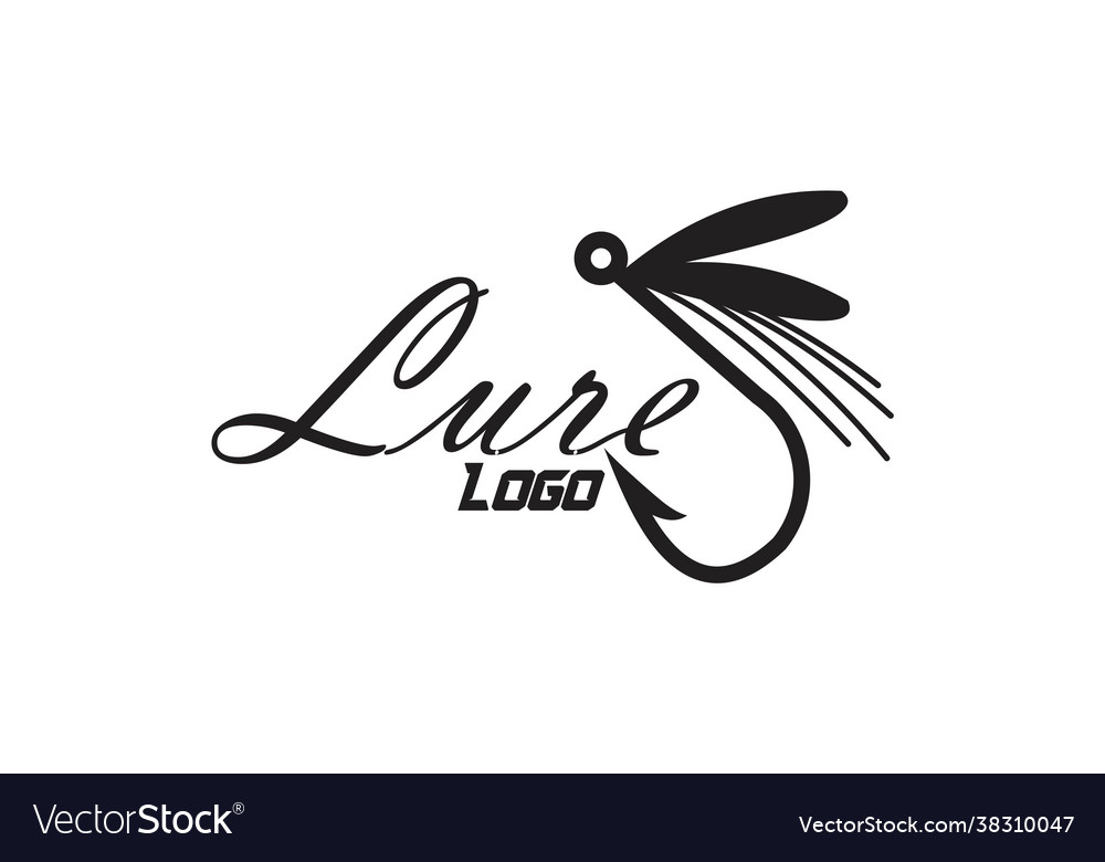 Lure fishing logo Royalty Free Vector Image - VectorStock