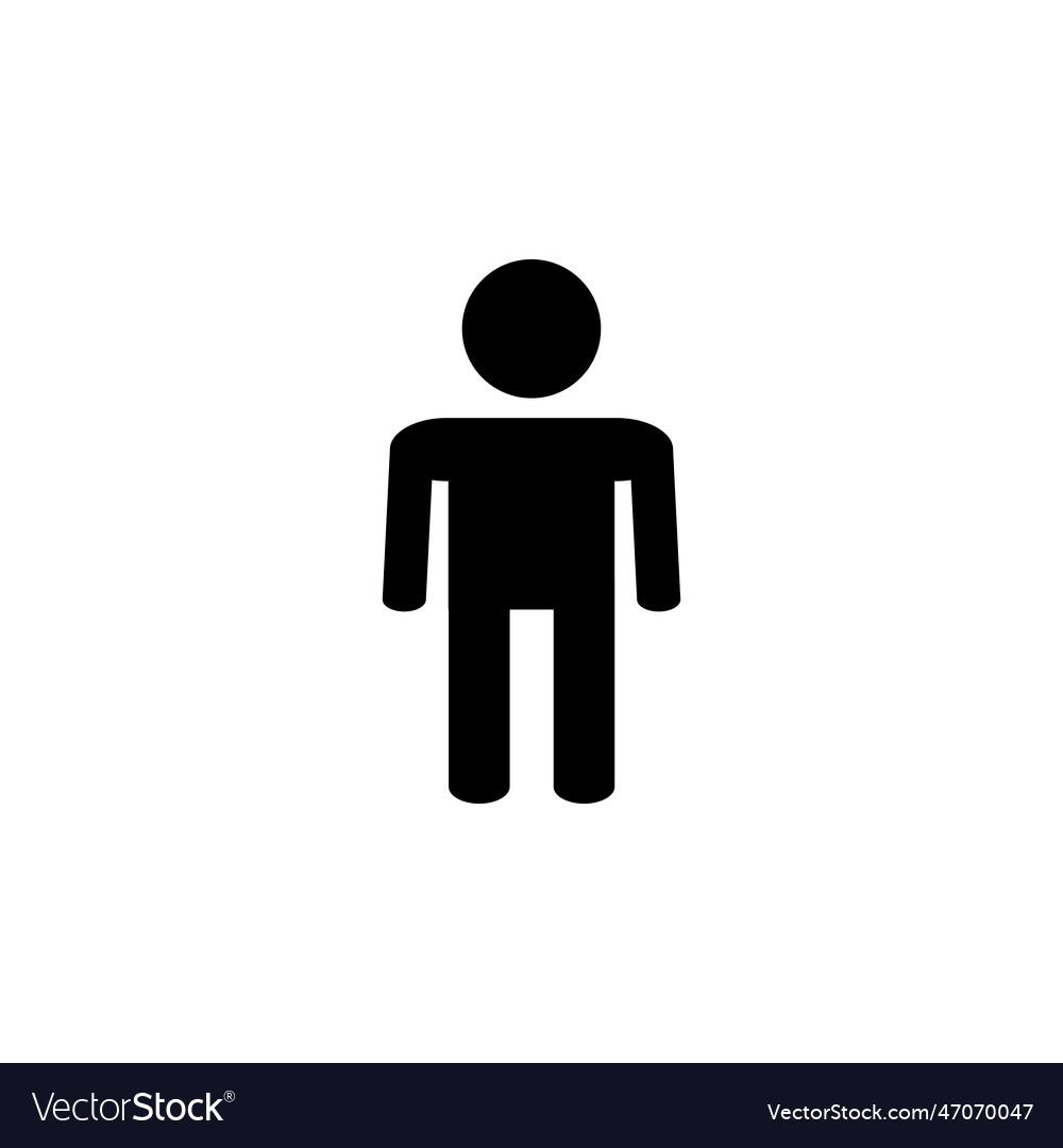 Man icon male icon human symbol Royalty Free Vector Image