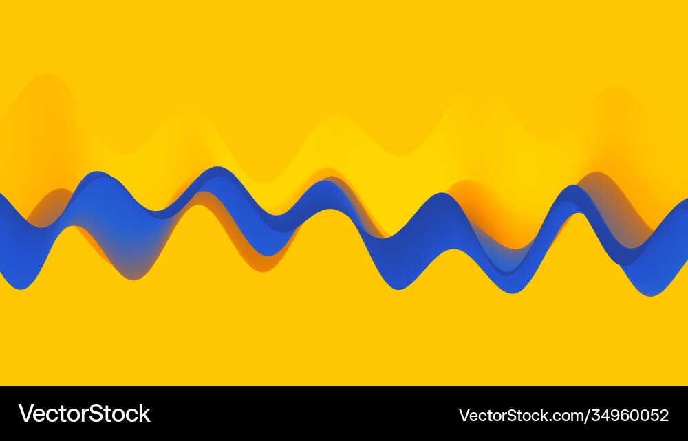 Abstract wavy background with modern gradient Vector Image