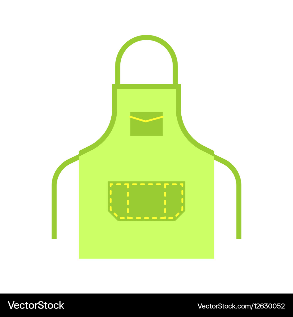 Blank apron isolated Royalty Free Vector Image