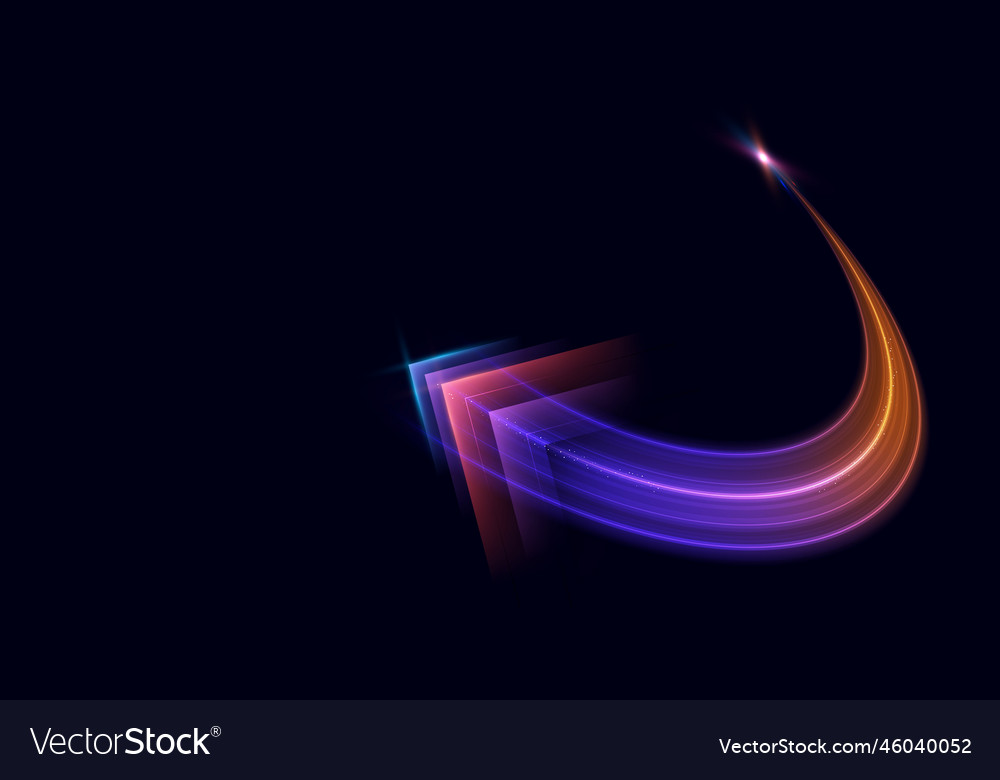 Modern abstract high-speed arrows light effect Vector Image