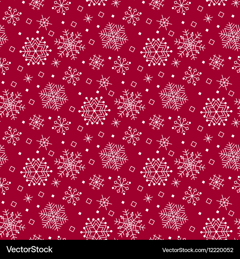 Winter seamless pattern with snowflakes Royalty Free Vector