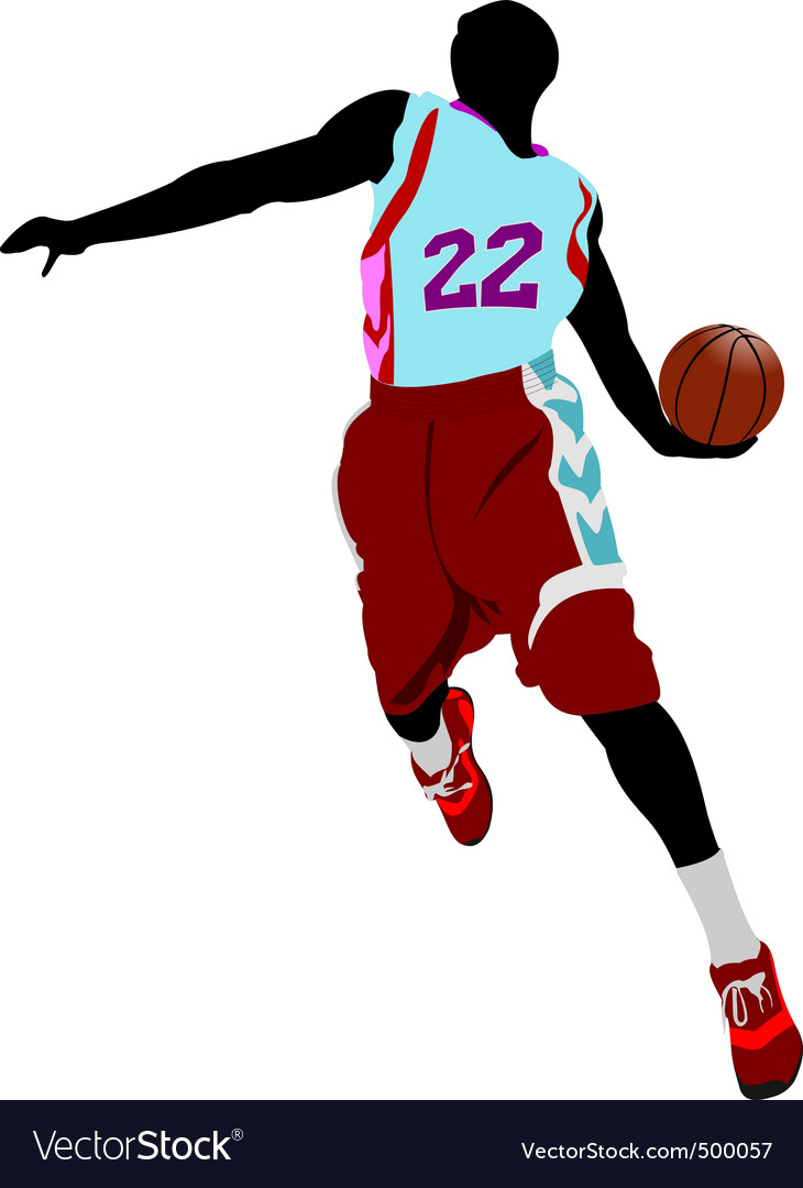 Basketball Player Royalty Free Vector Image Vectorstock 6763