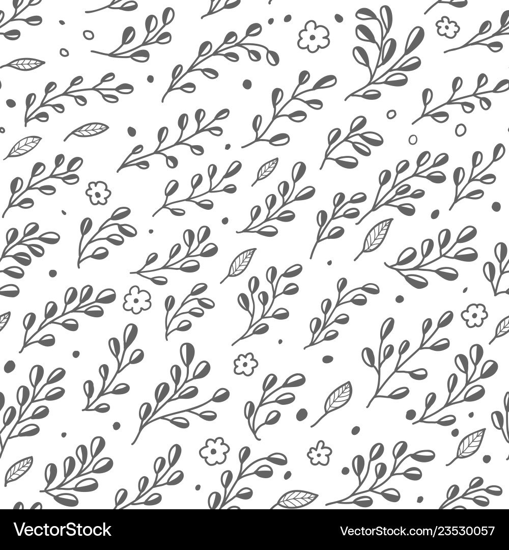 Monochrome seamless pattern Royalty Free Vector Image