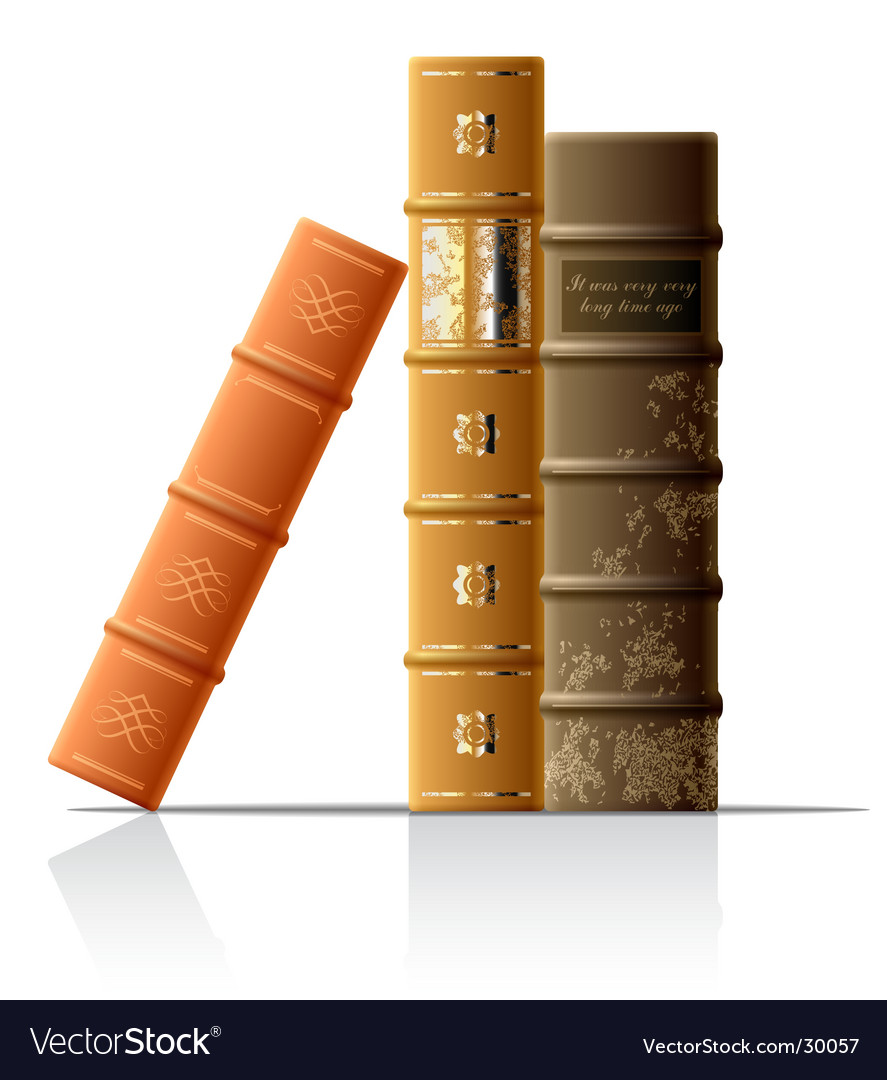 Old books Royalty Free Vector Image - VectorStock