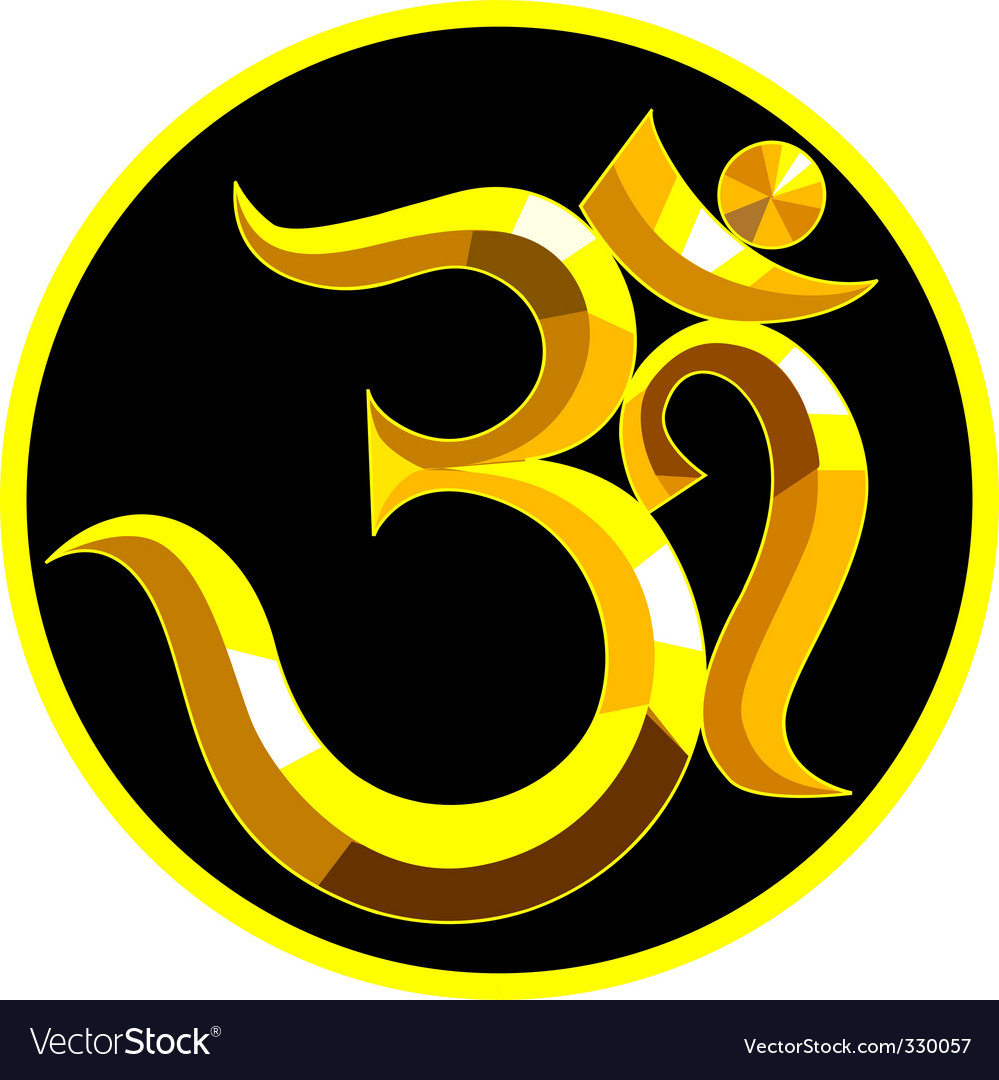 Om Symbol Royalty Free Vector Image Vectorstock