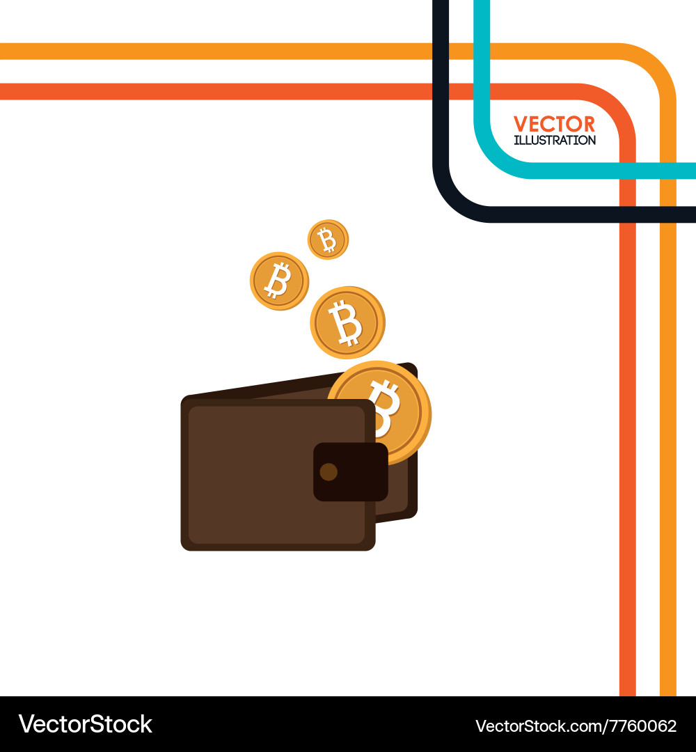 Bit coins design Royalty Free Vector Image - VectorStock