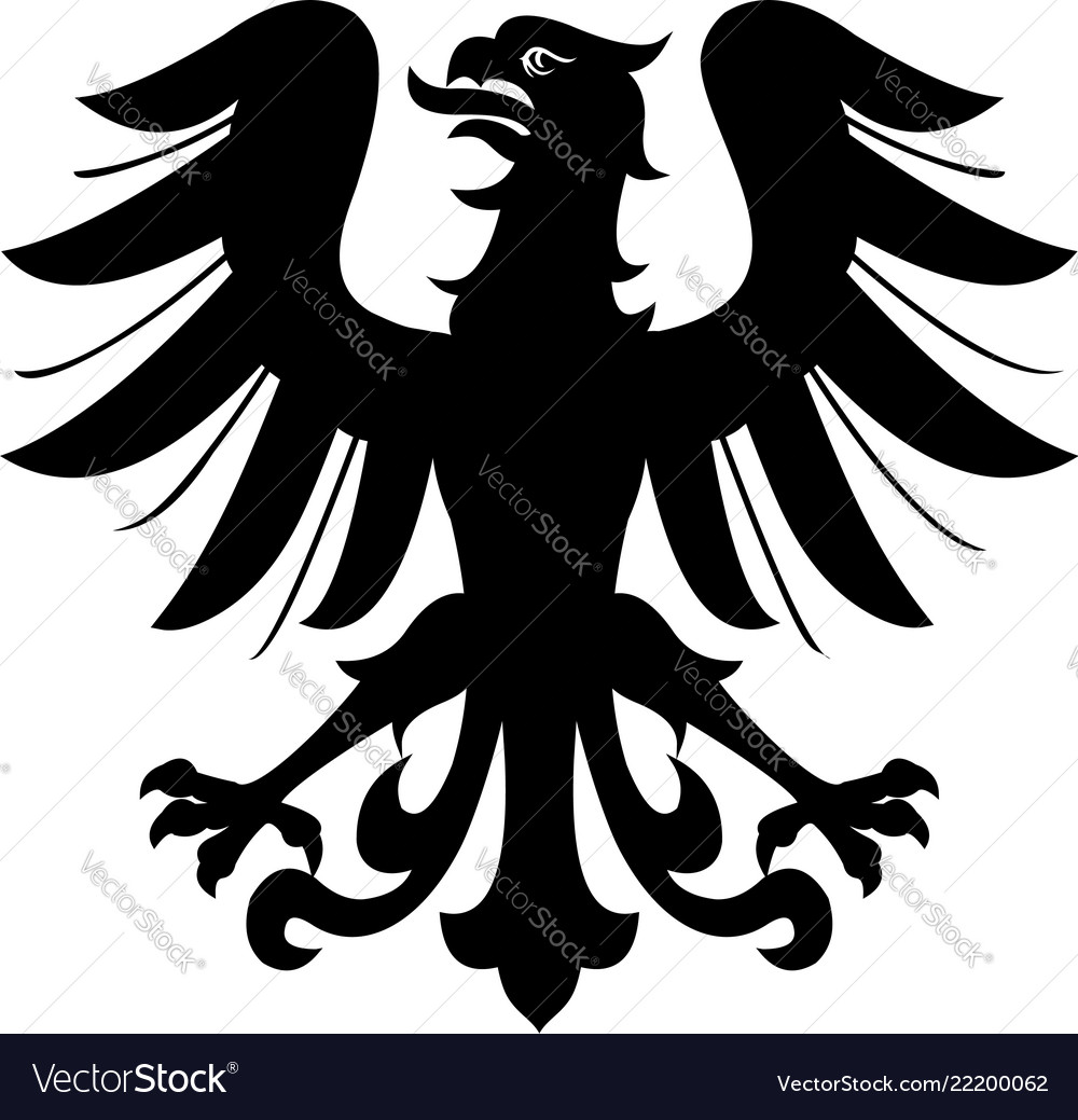 Heraldic eagle Royalty Free Vector Image - VectorStock