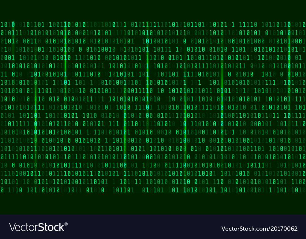 Matrix Background With Green Symbols Format Vector Image