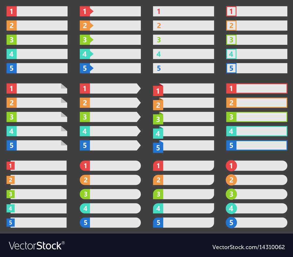 numbered-ranked-list-template-royalty-free-vector-image