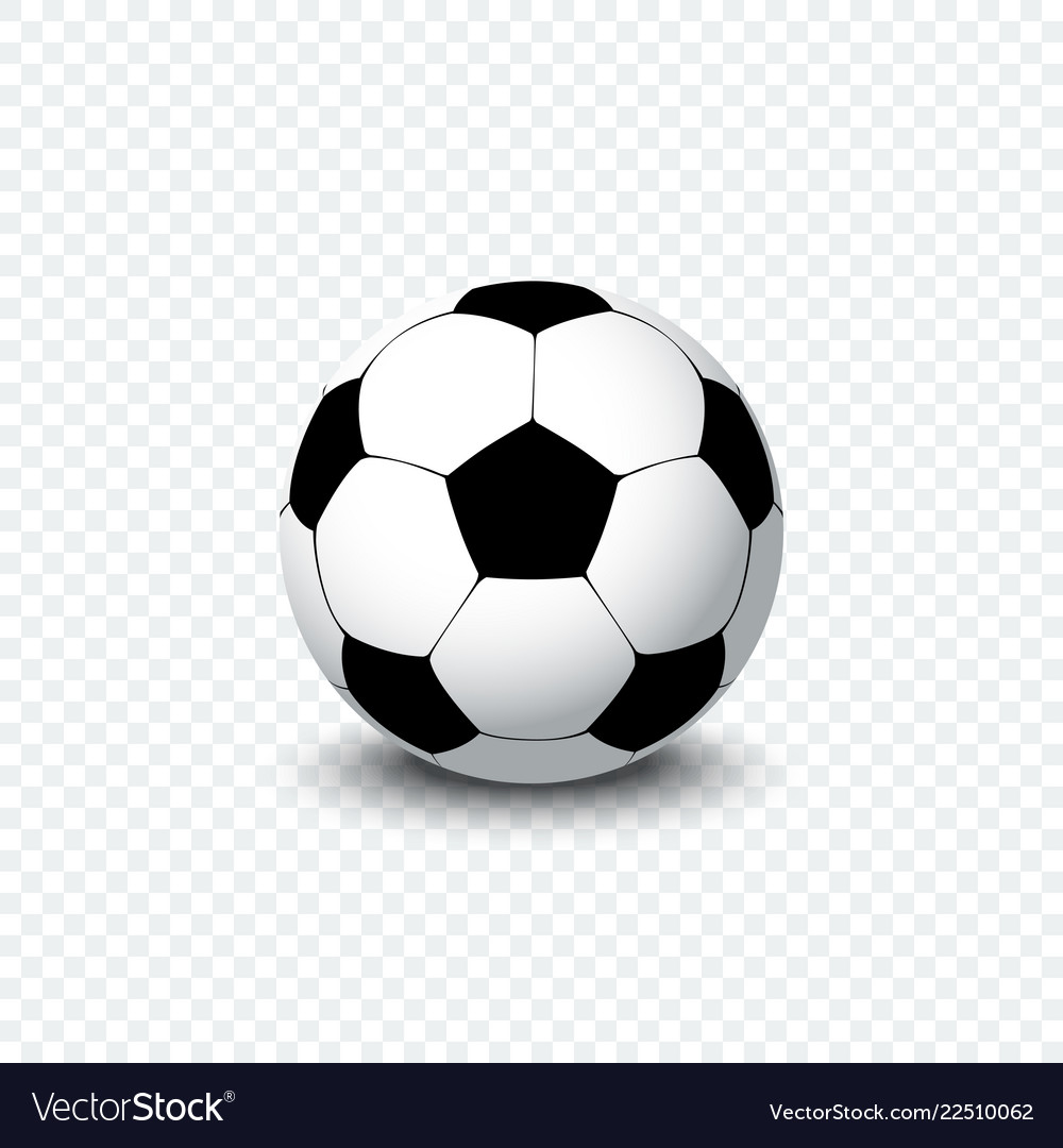 Soccer ball realistic football vector image Soccer ball realistic football