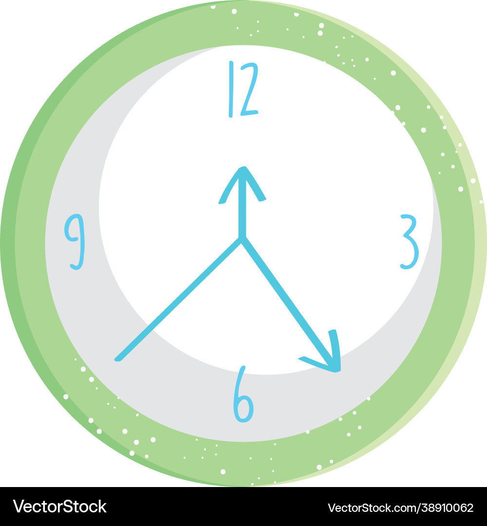 Wall clock icon Royalty Free Vector Image - VectorStock