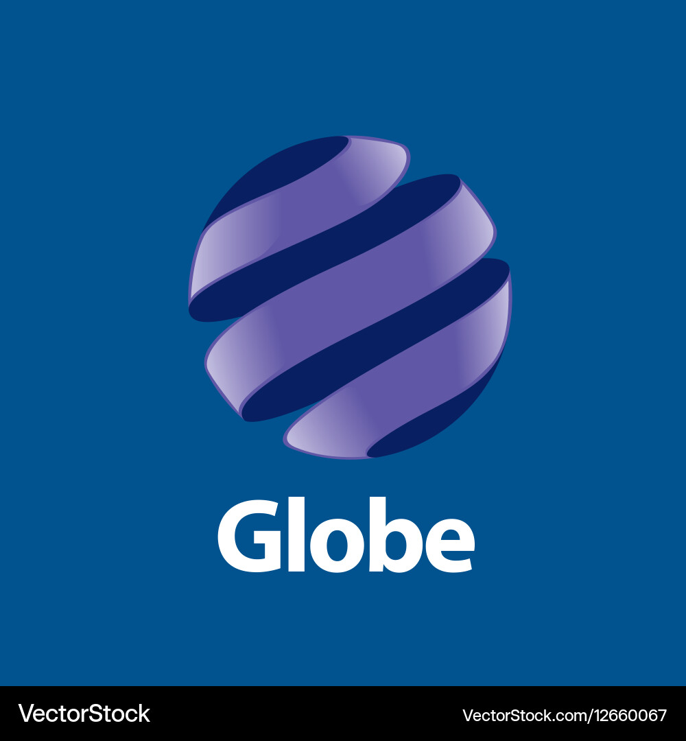 Abstract logo globe Royalty Free Vector Image - VectorStock