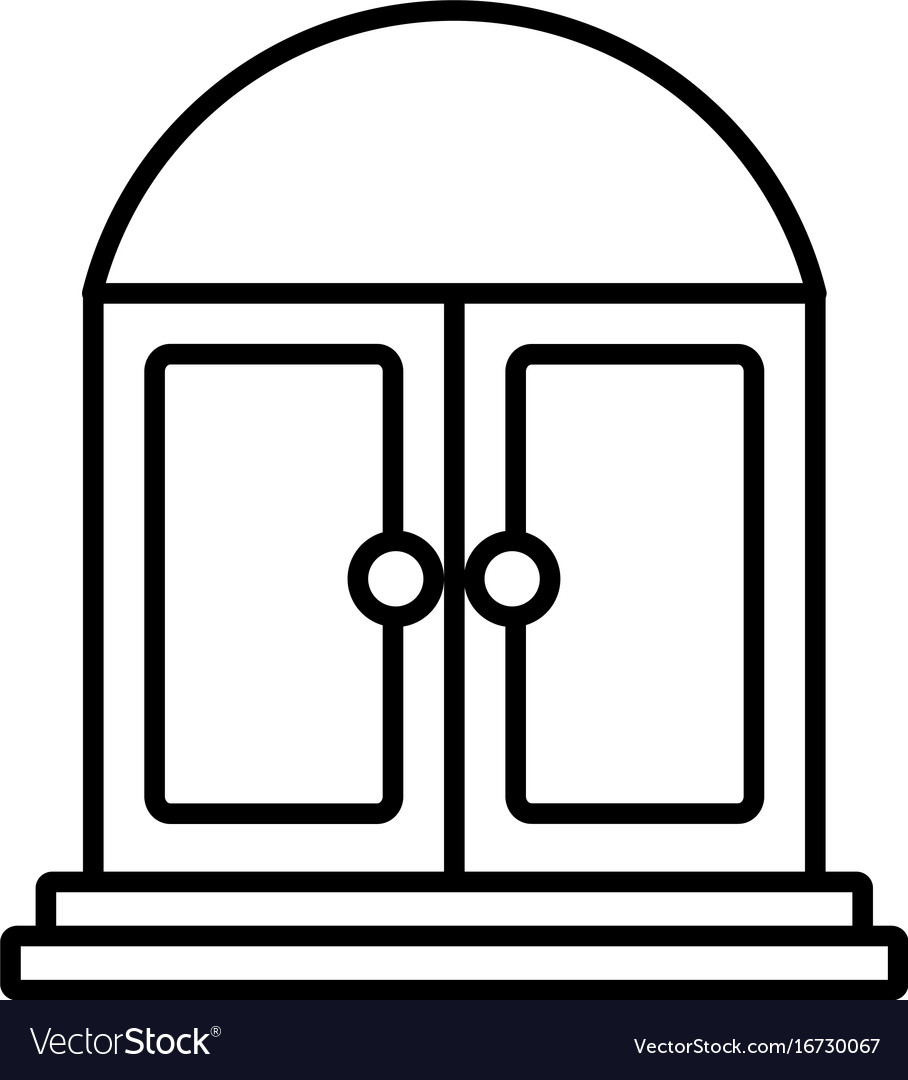 Door icon image Royalty Free Vector Image - VectorStock