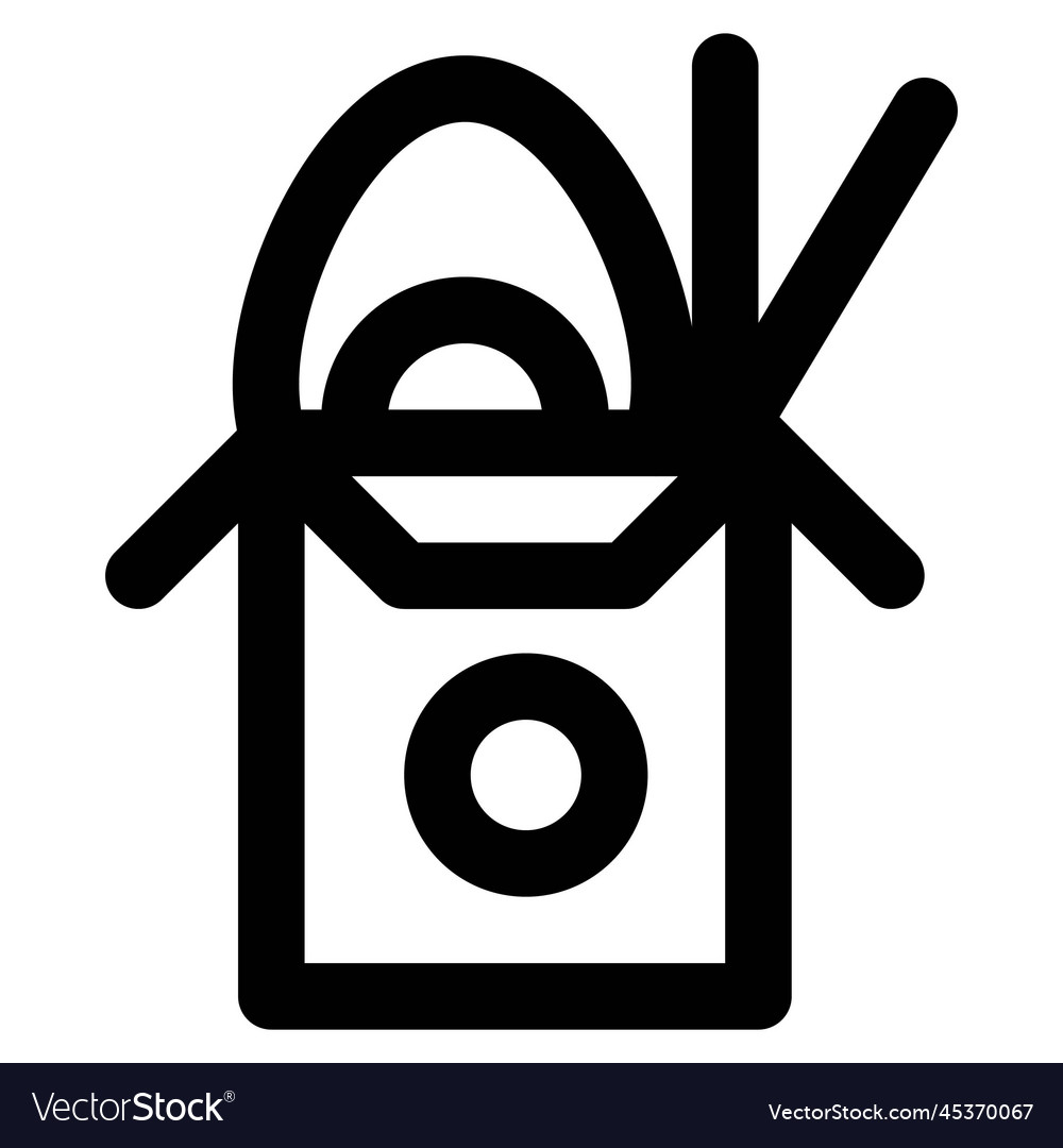 Unsealed box of fresh cooked rice Royalty Free Vector Image