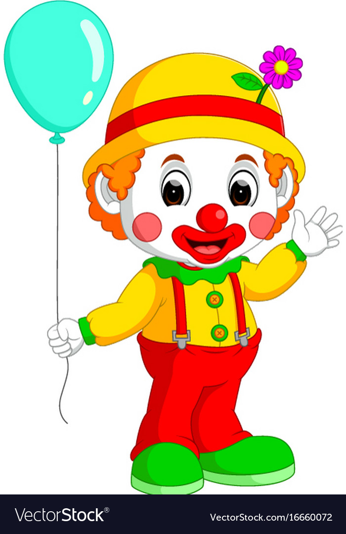 cute cartoon clown