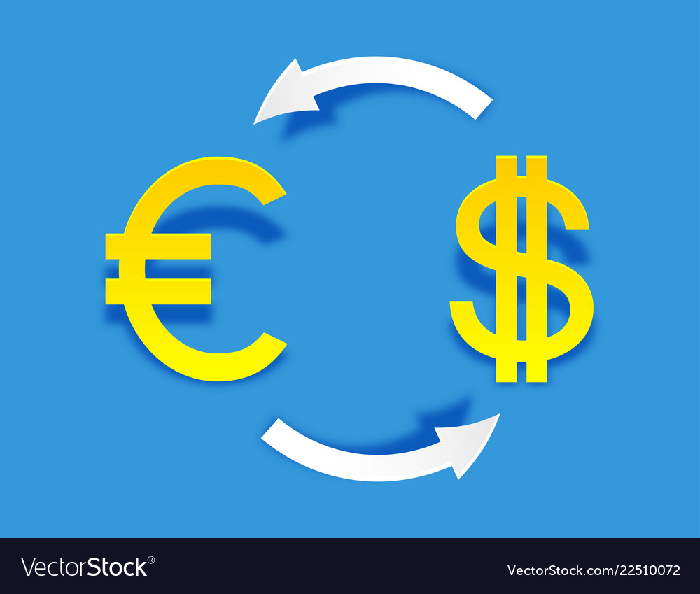 Exchange Money Icon In Paper Art Style Exchange Money Icon In Paper Art Style