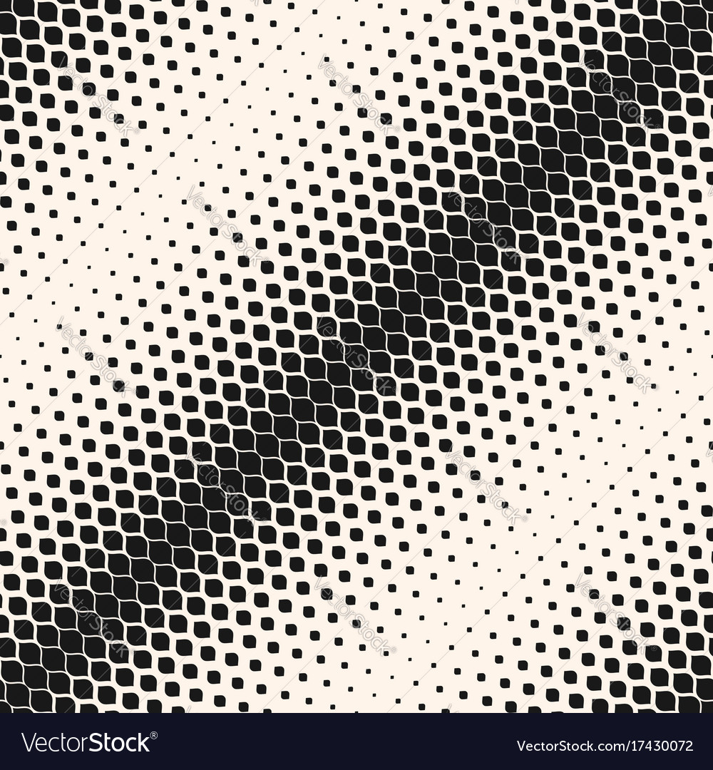 Seamless pattern with halftone transition effect Vector Image