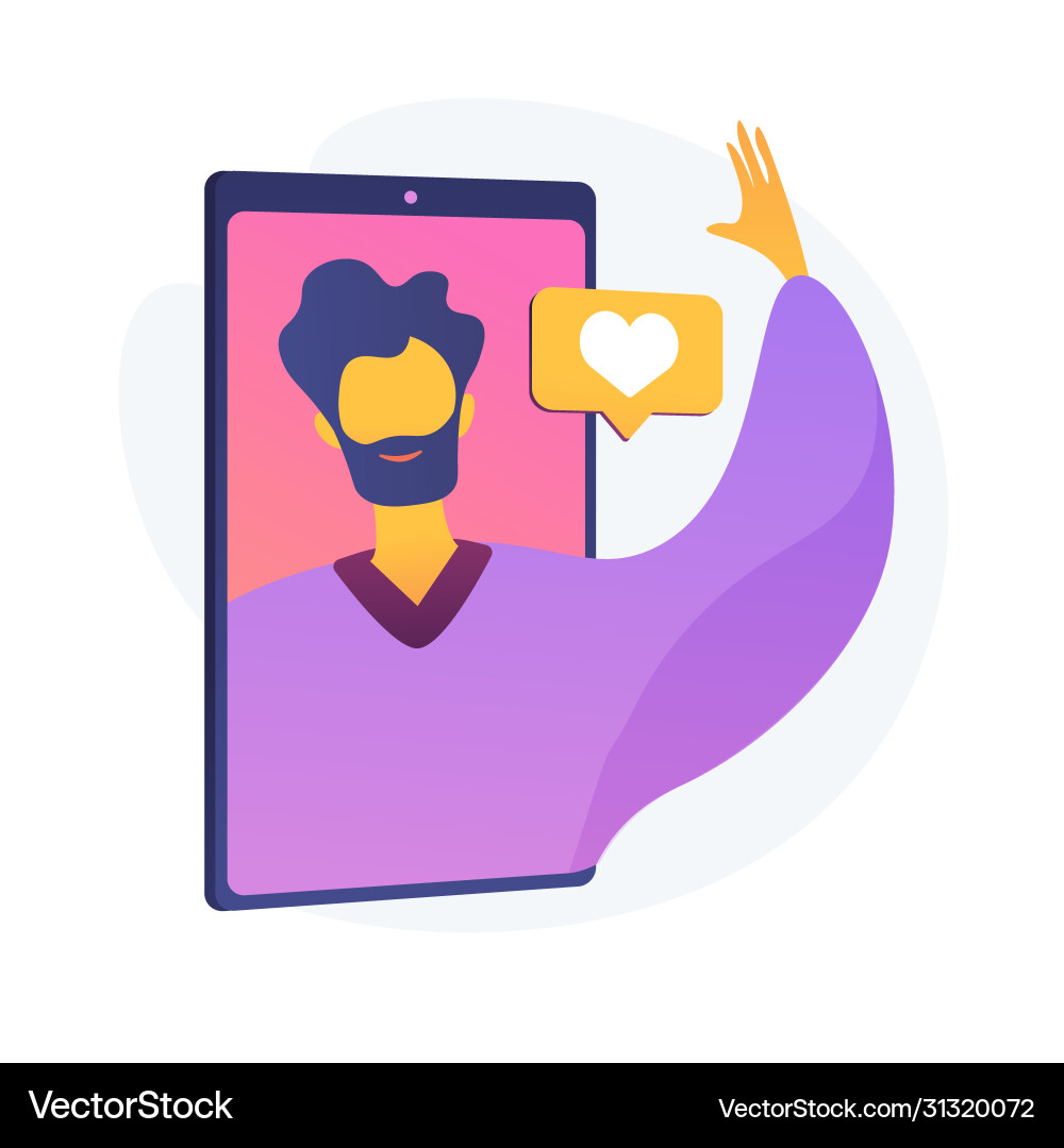 Vlogging concept metaphor Royalty Free Vector Image