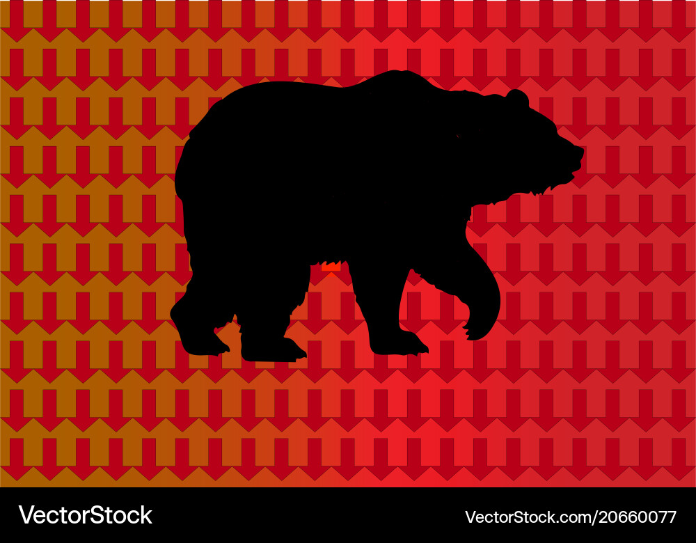 Bear market Royalty Free Vector Image - VectorStock