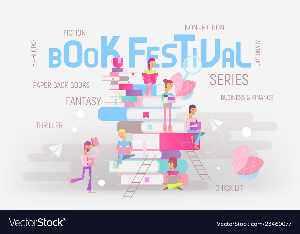 Book Festival Banner Royalty Free Vector Image