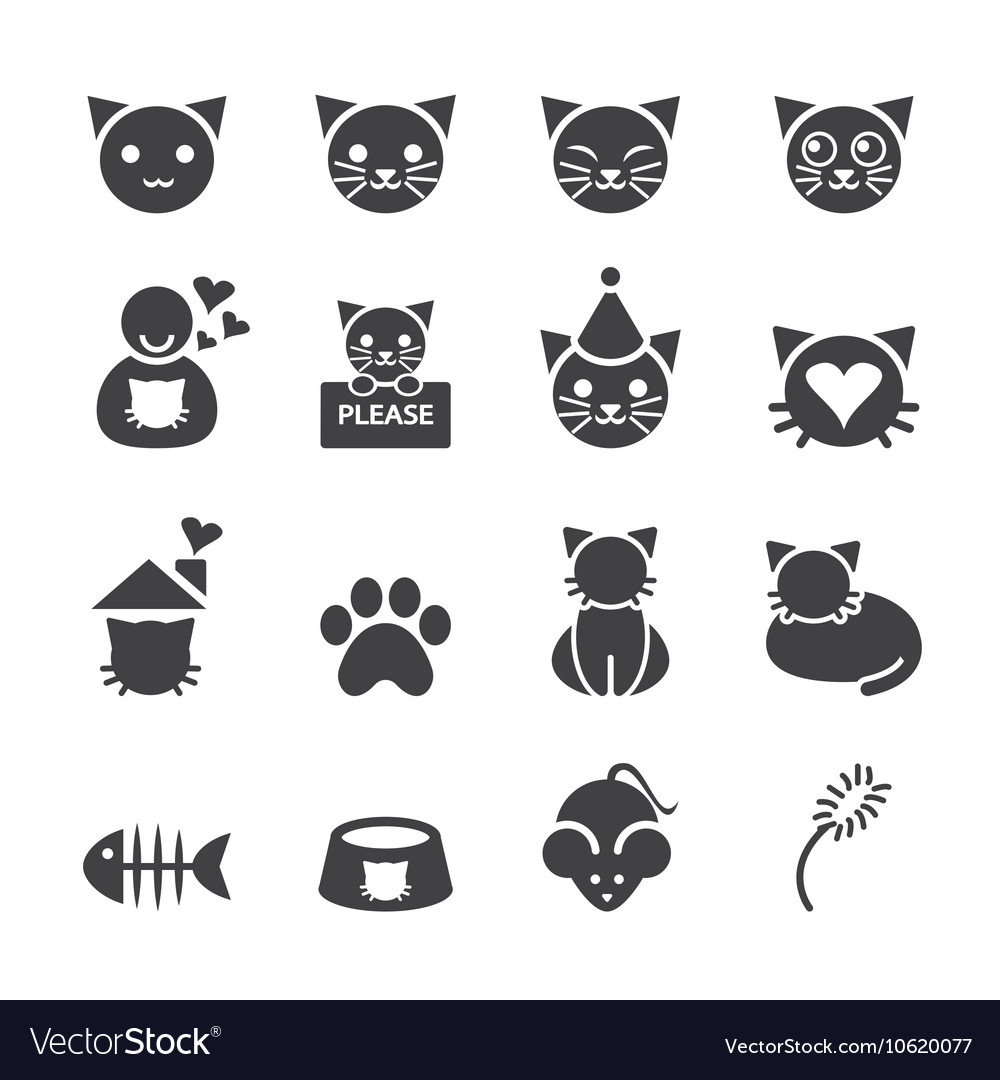 Cat icon Stock Vector