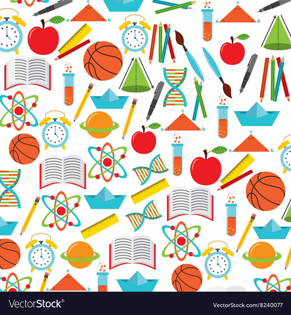 School supplies design Royalty Free Vector Image