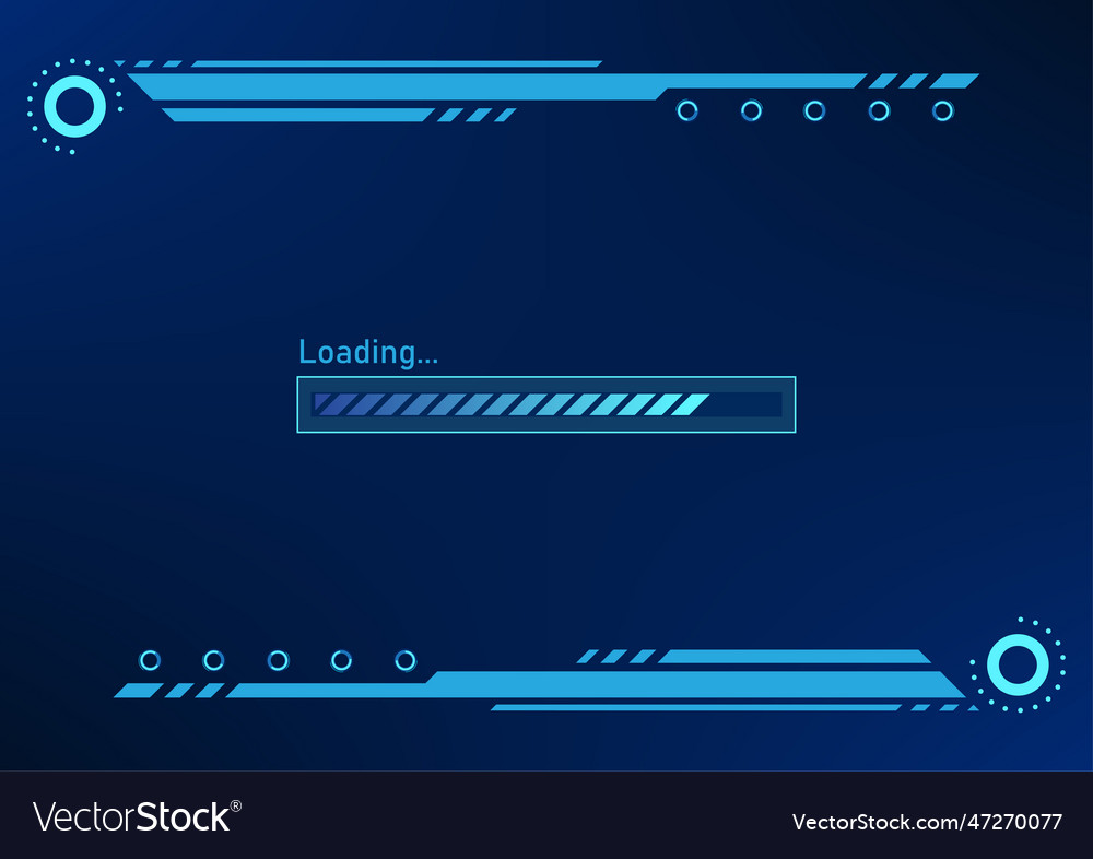 Technology background loading screen Royalty Free Vector