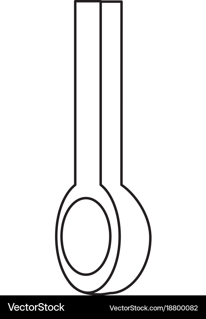Isolated spoon design Royalty Free Vector Image