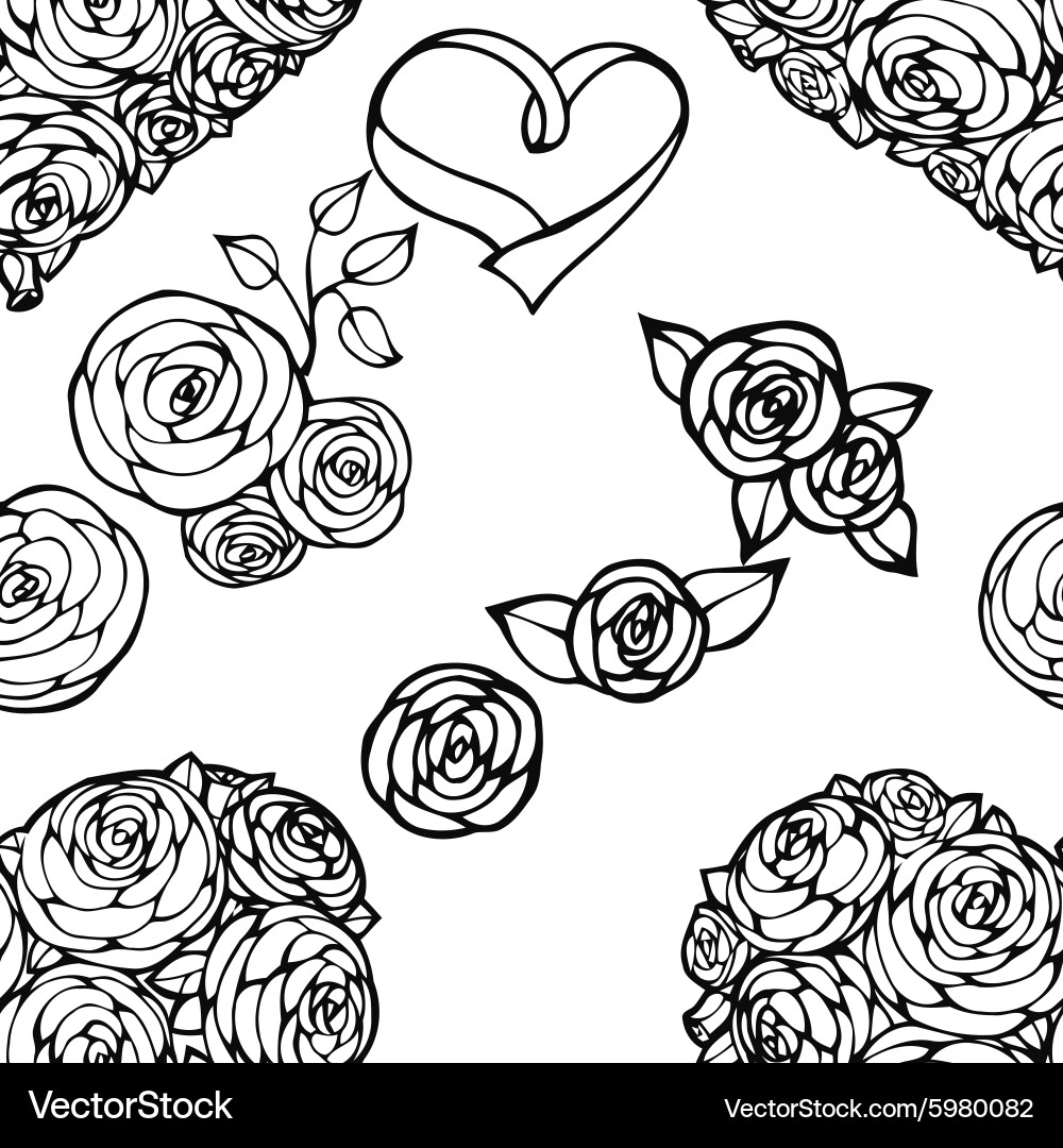 Seamless wedding background Royalty Free Vector Image
