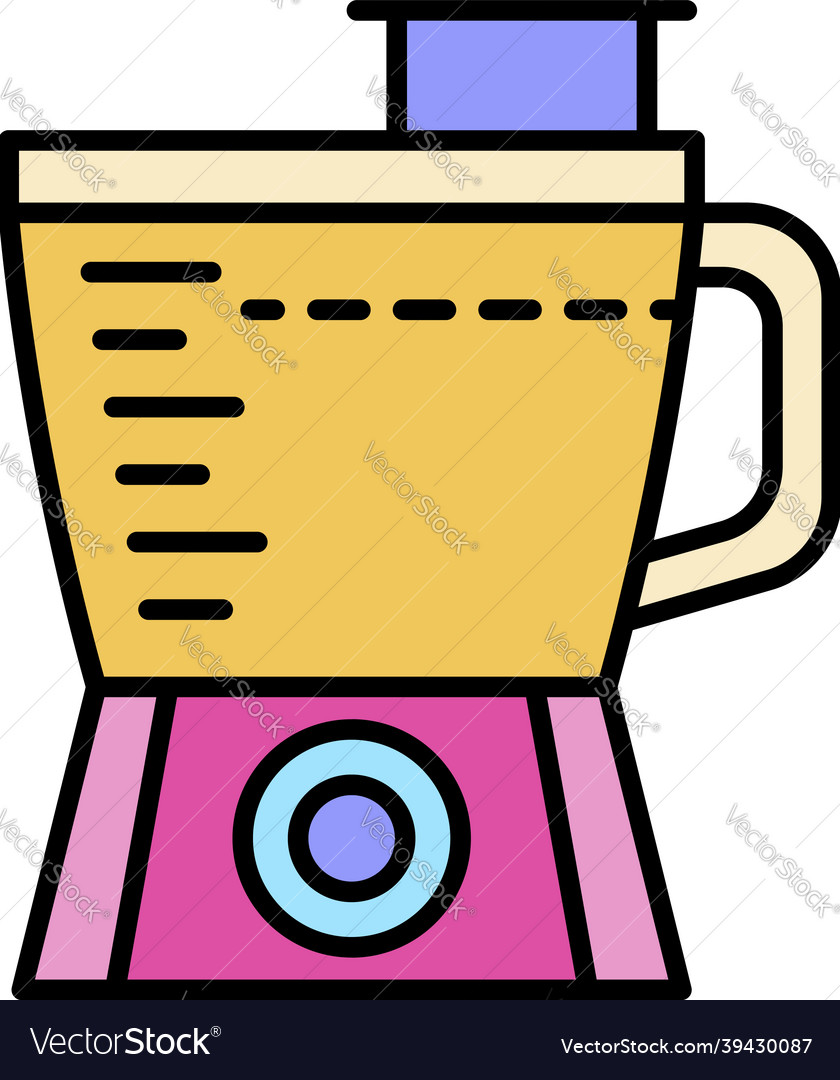 Blender machine icon color outline Royalty Free Vector Image