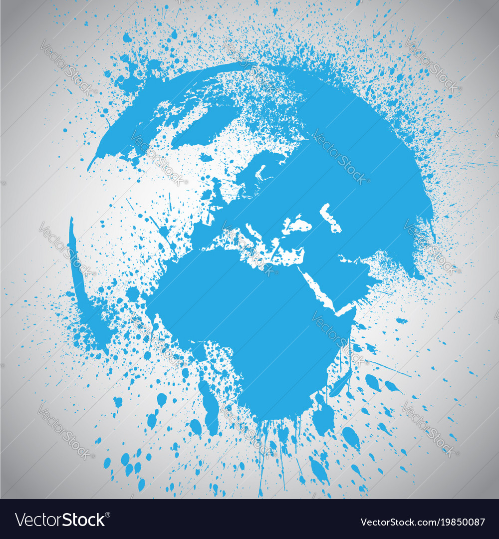 Earth globe Royalty Free Vector Image - VectorStock
