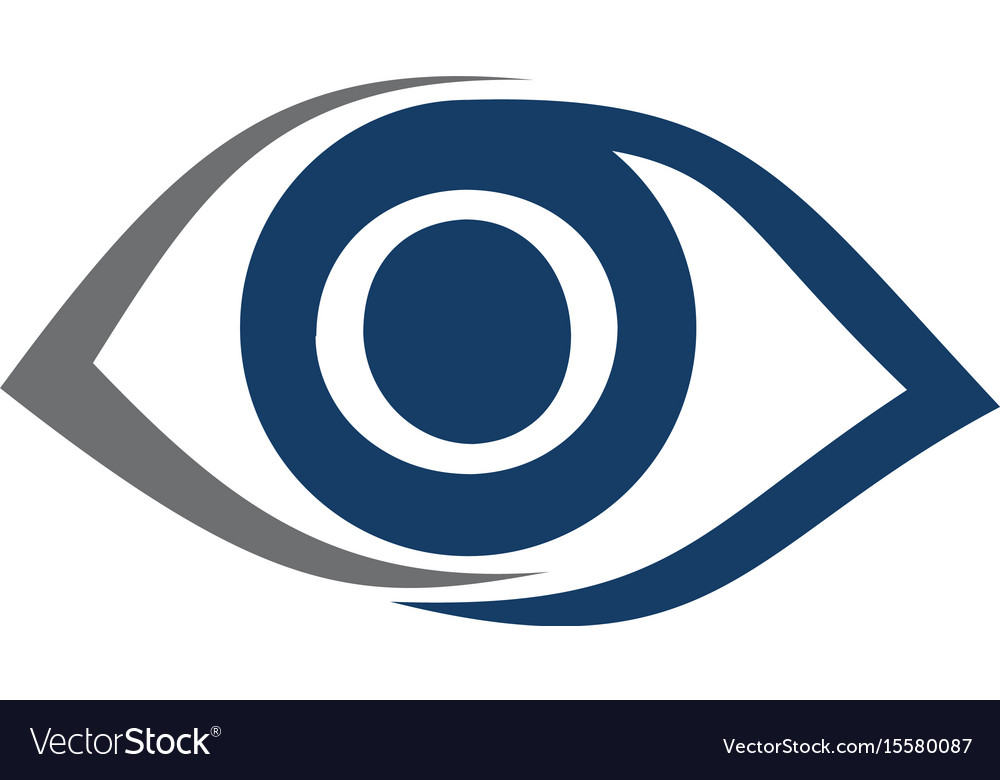 Eye care solutions letter o Royalty Free Vector Image