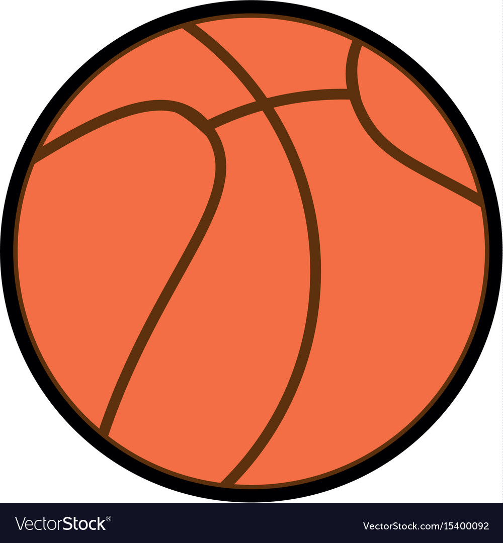 Basket ball cartoon Royalty Free Vector Image - VectorStock