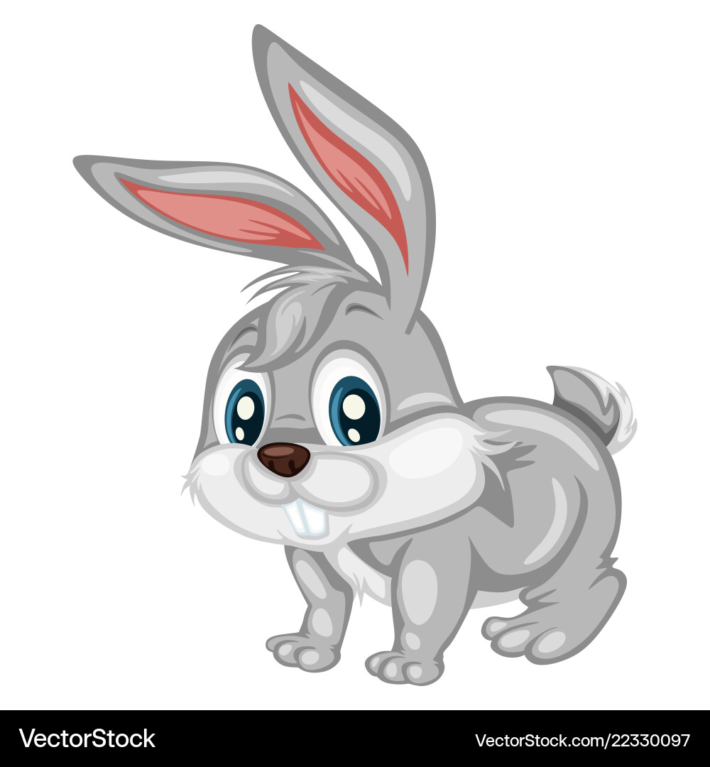 A happy rabbit Royalty Free Vector Image - VectorStock