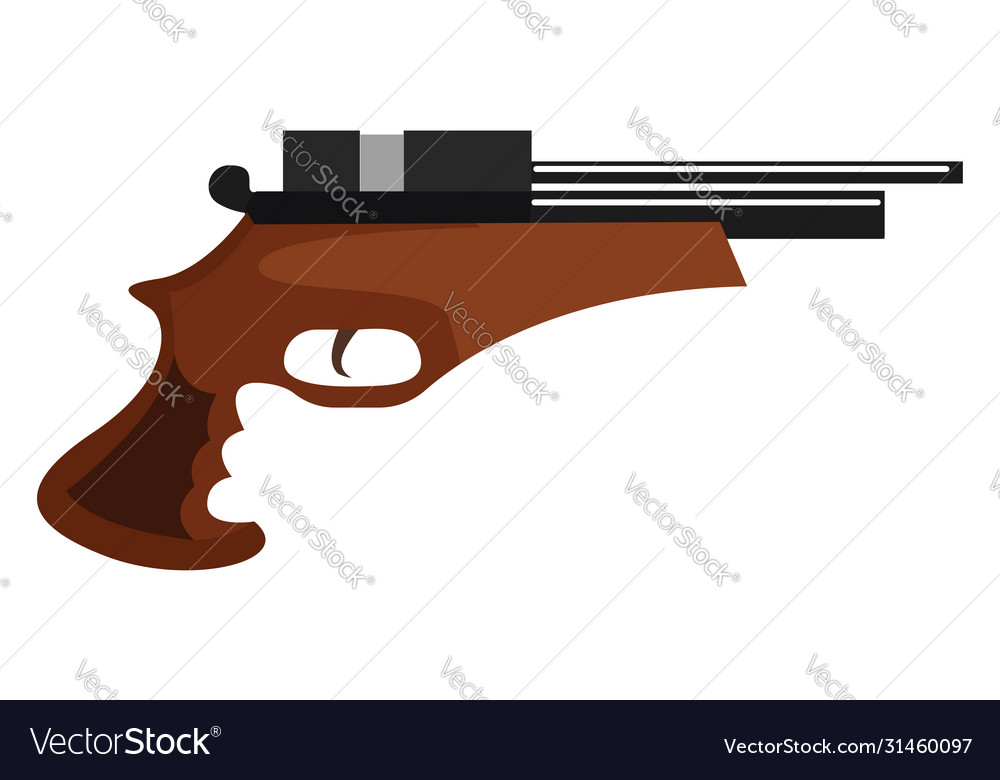 Air gun on white background Royalty Free Vector Image