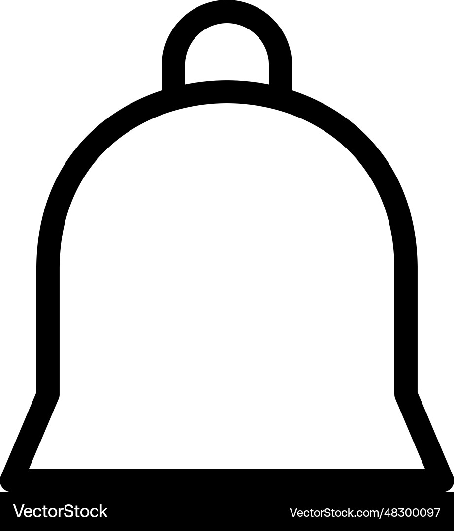 Bell icon Royalty Free Vector Image - VectorStock