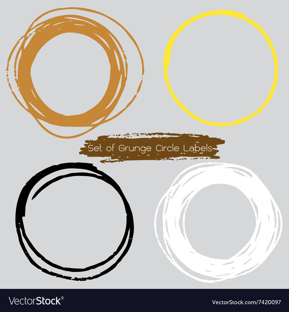 Circle Labels Royalty Free Vector Image Vectorstock