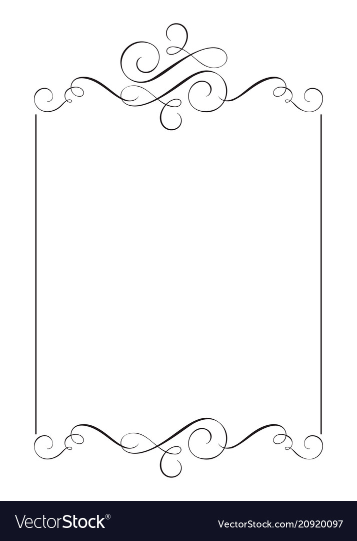 Download Decorative frames and border standard rectangle Vector Image