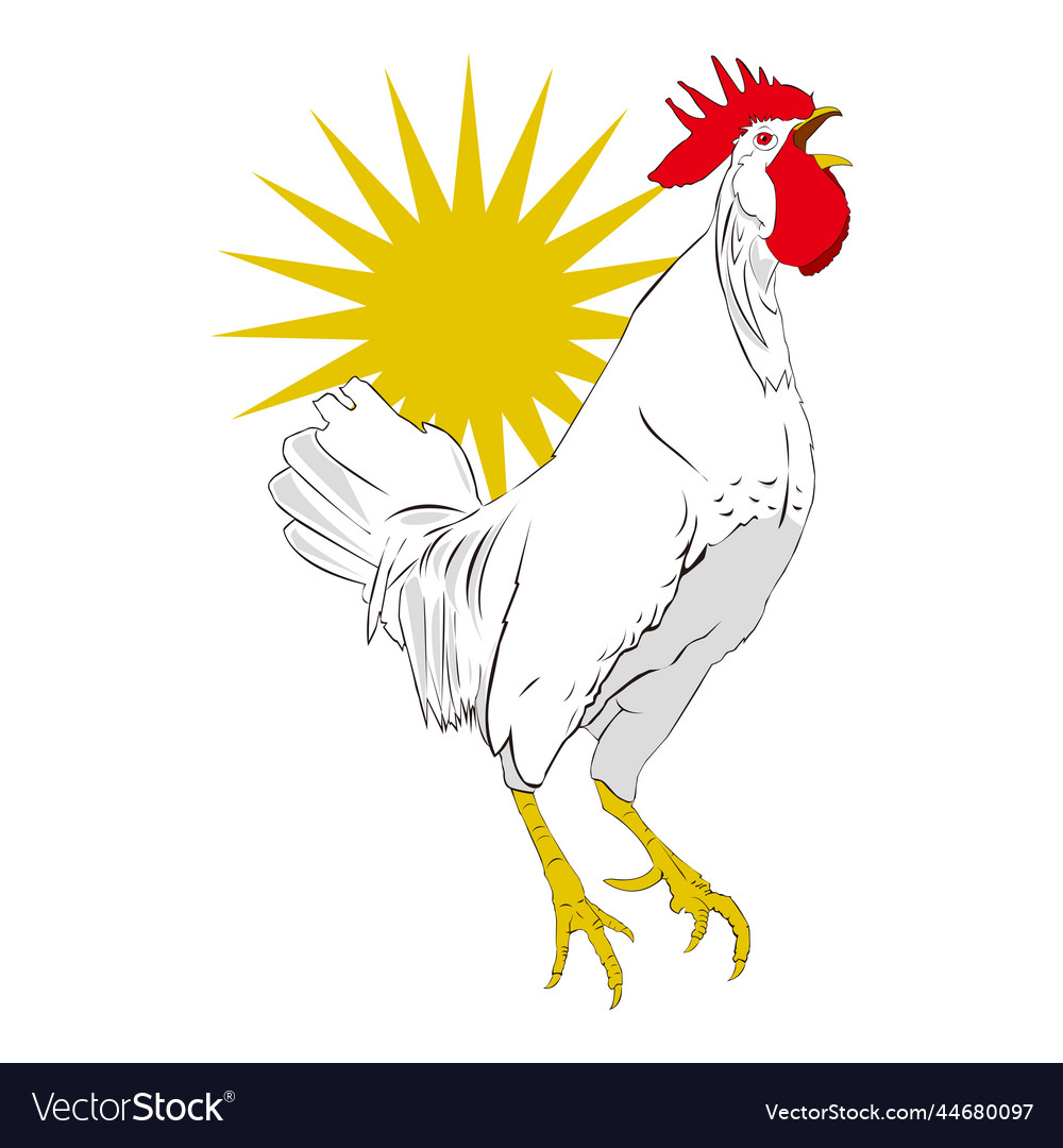 Free rooster Royalty Free Vector Image - VectorStock