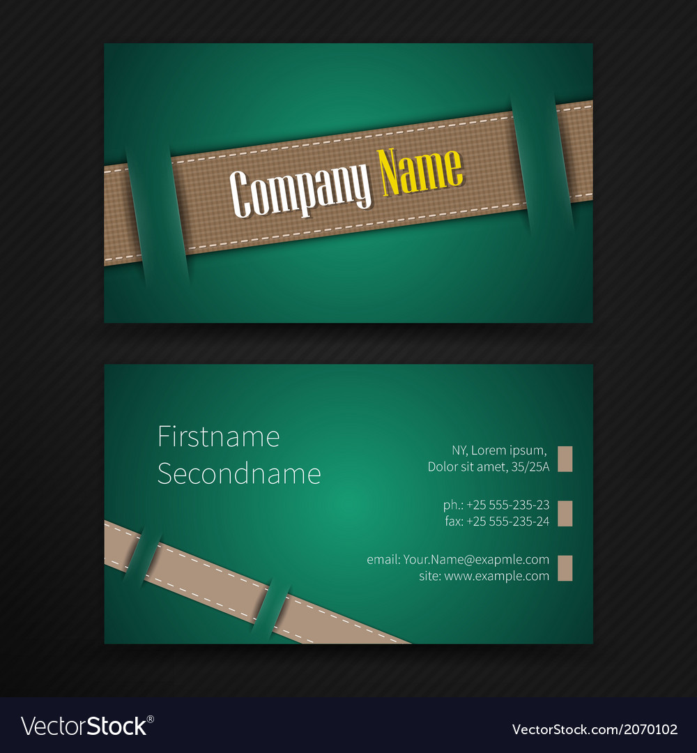 Abstract creative business cards set template