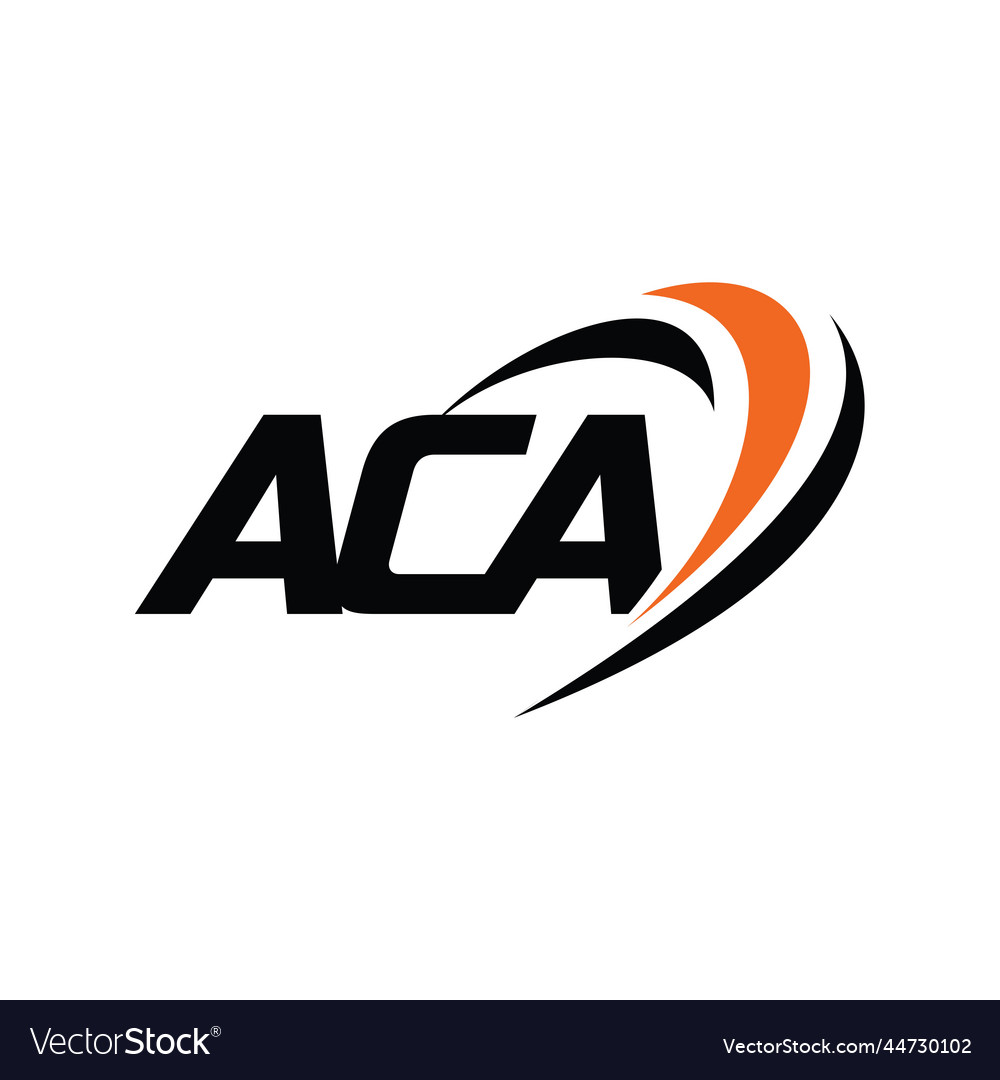 Aca monogram logo Royalty Free Vector Image - VectorStock