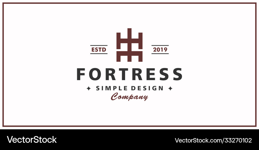 Castle logo design template concept Royalty Free Vector