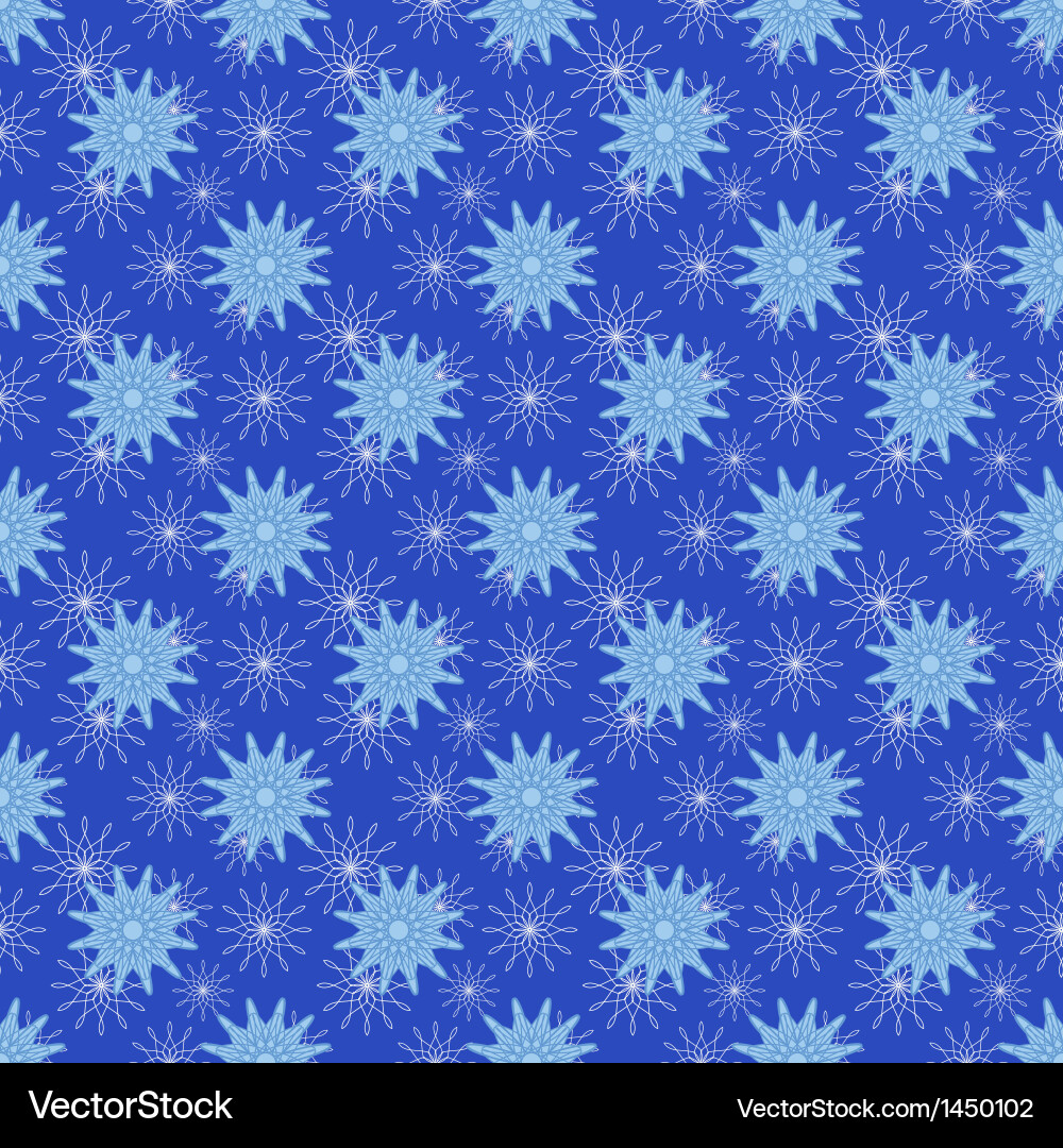 Seamless snowflakes pattern Royalty Free Vector Image